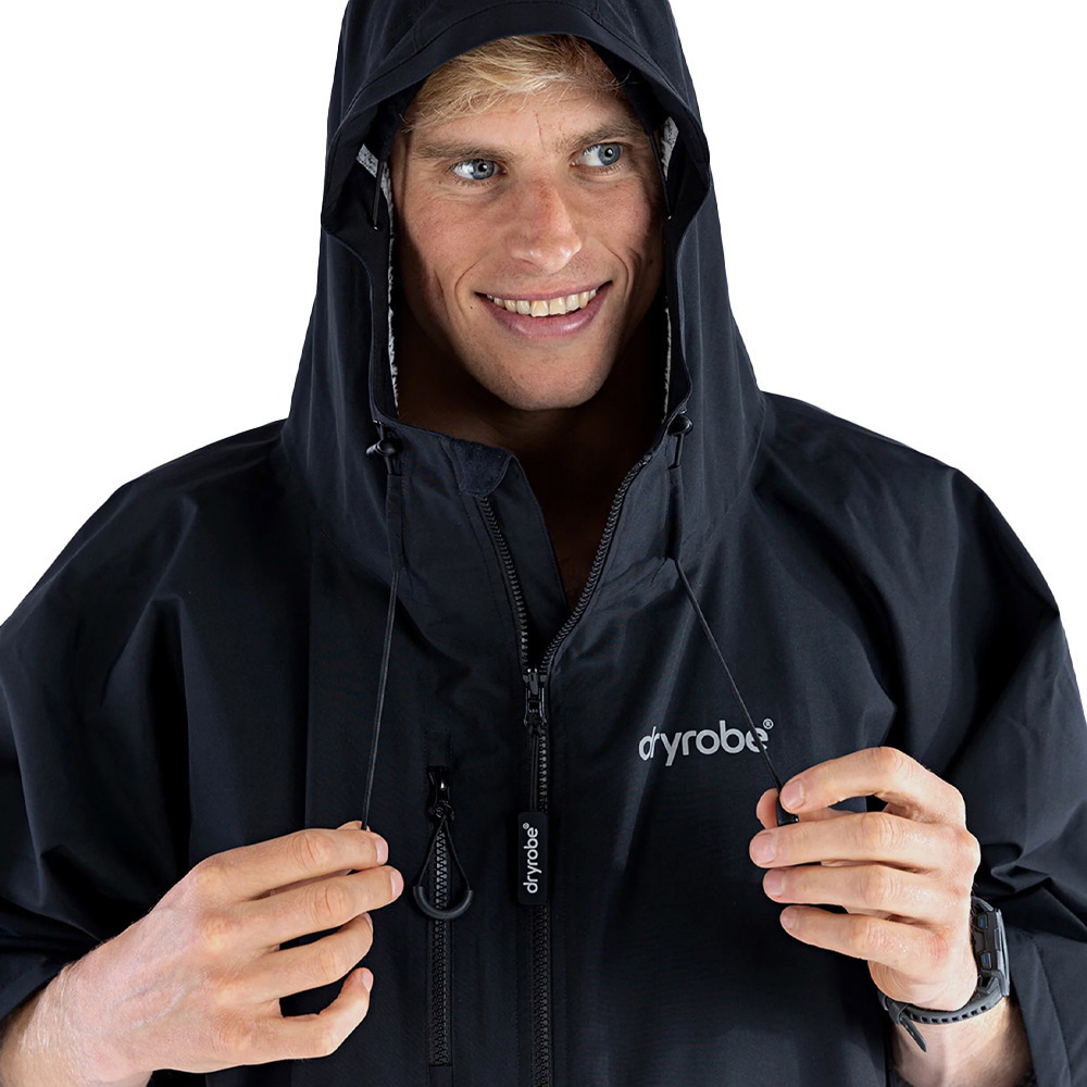 Dryrobe Lite Recycled Changing Robe DLBG - Black / Grey